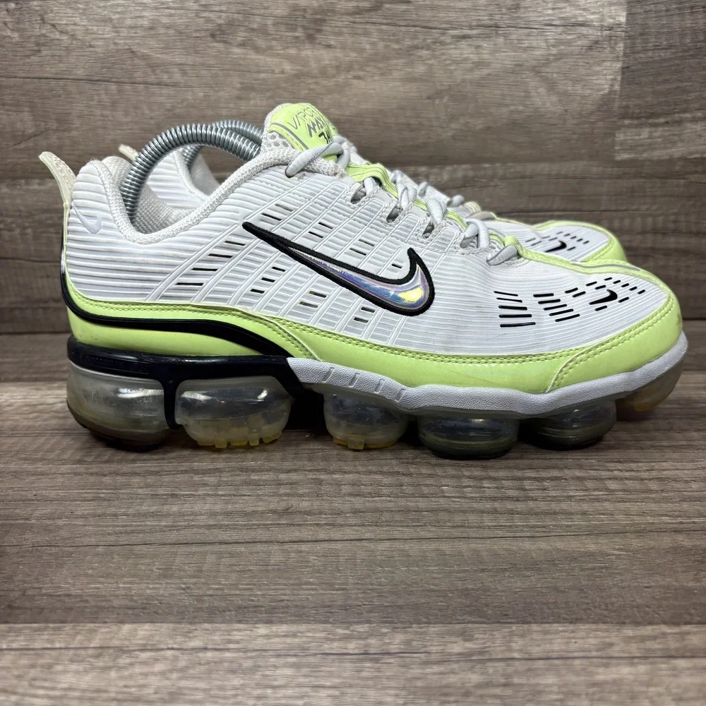 Nike Vapor Max 360 White Green Mens US Size 9 EUR 42.5 CK2718-100 Sneakers